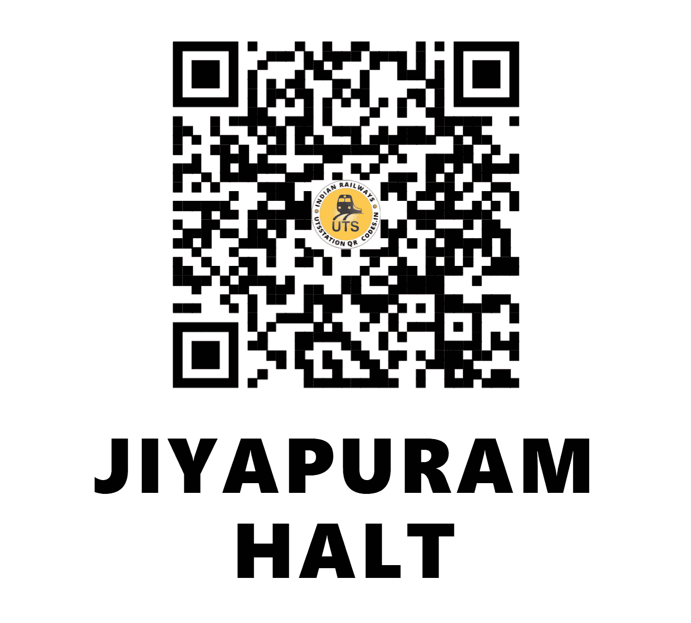 UTS QR Code for JIYAPURAM HALT - JPM - SR (TAMIL NADU)